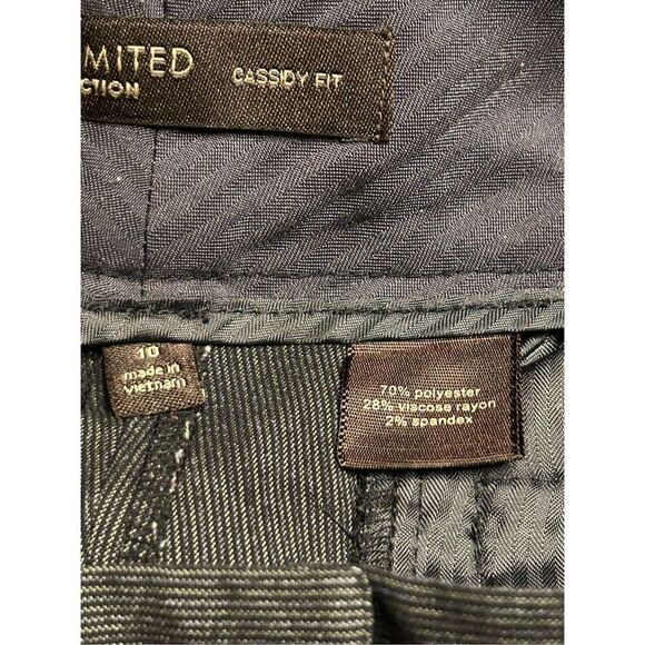 The Limited Pants Women Size 10 Cassidy Fit Gray Striped Classic Office Wear (81 - Picture 8 of 8